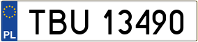 Truck License Plate
